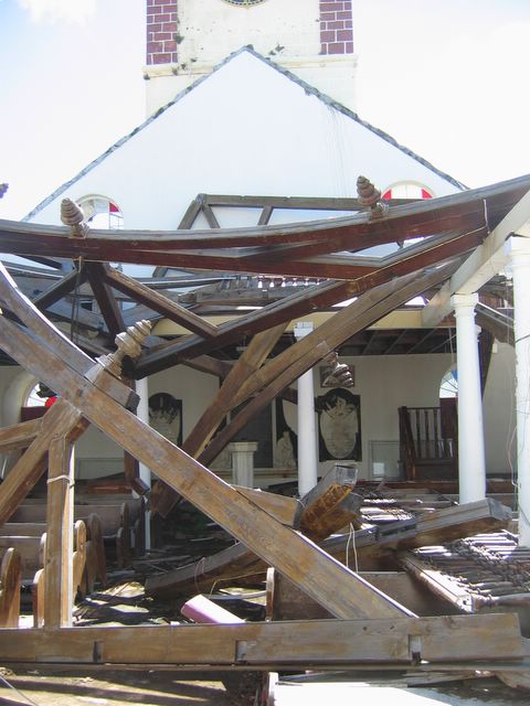 Collapsed Roof of the Anglican Cathedral, St. George's Grenada